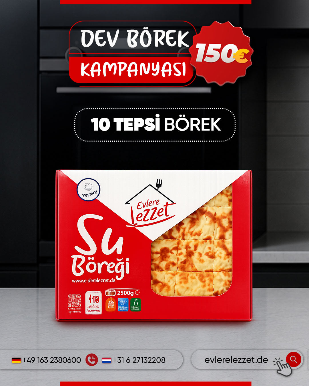 10 Stück Peynirli Su Böreği