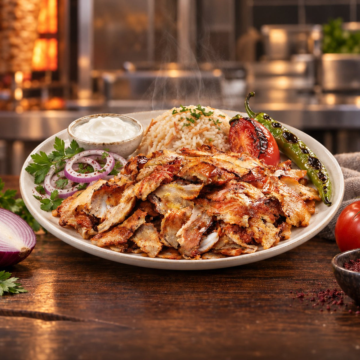 Gold Tavuk Döner | Hünkar | 800 g | Serviervorschlag