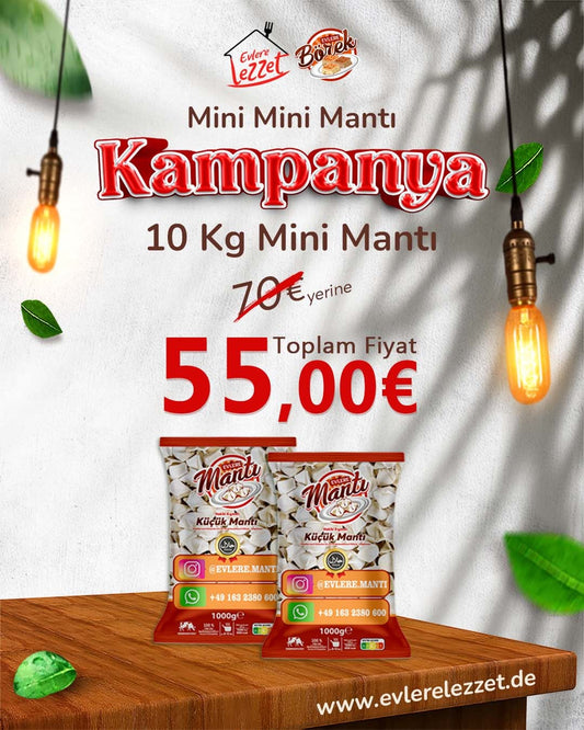 Evlere Lezzet Kücük Manti 10kg