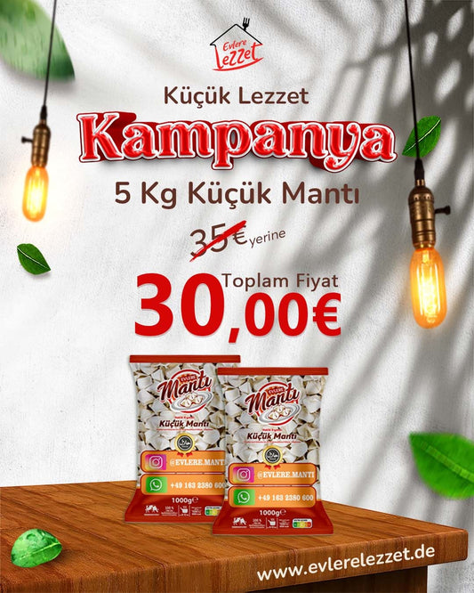 Evlere Lezzet Kücük Manti 5kg