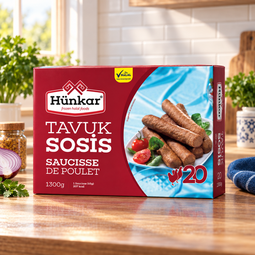 Tavuk Sosis x20 | Hünkar | 1300 g