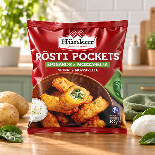 Ispanaklı ve Mozzarellalı Rösti | Hünkar | 500 g