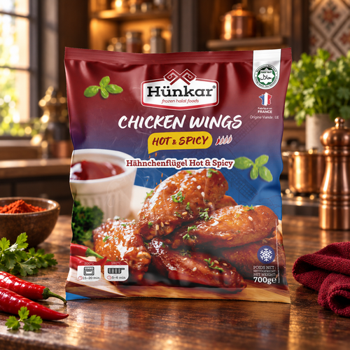 Acılı Baharatlı Tavuk Kanat | Hünkar | 700 g