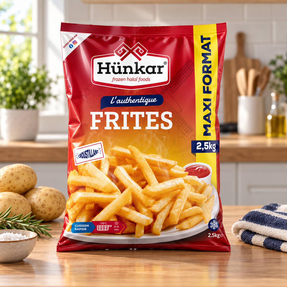 Patates Kızartması Maxi | Hünkar | 2,5 kg