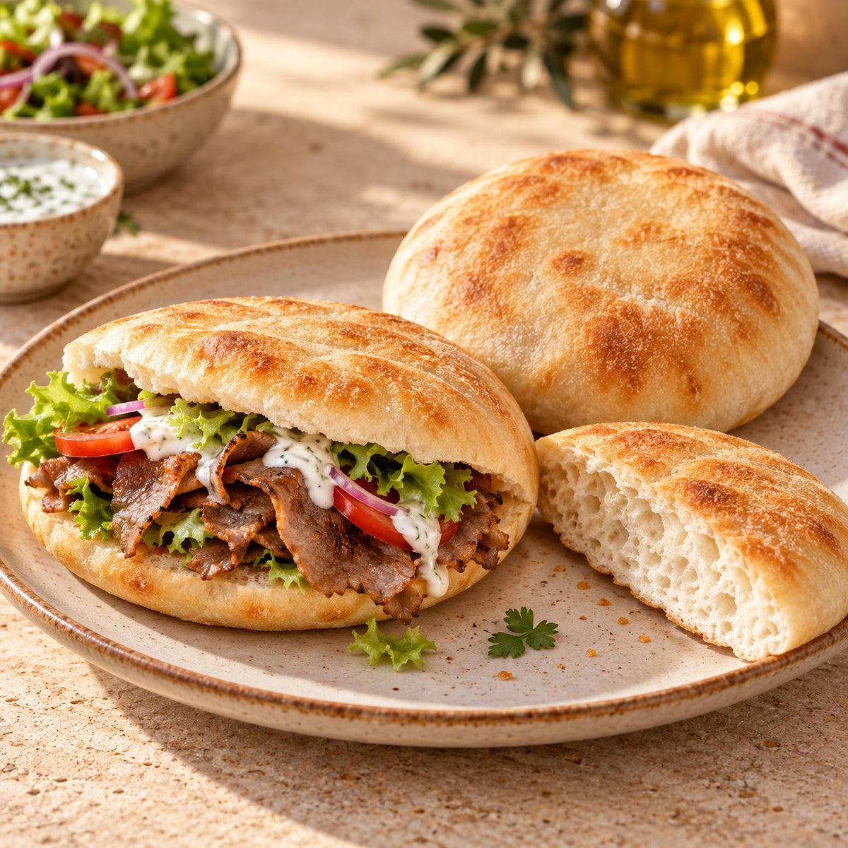 Yuvarlak Kebap Ekmeği x7 | Hünkar | 700 g | Serviervorschlag
