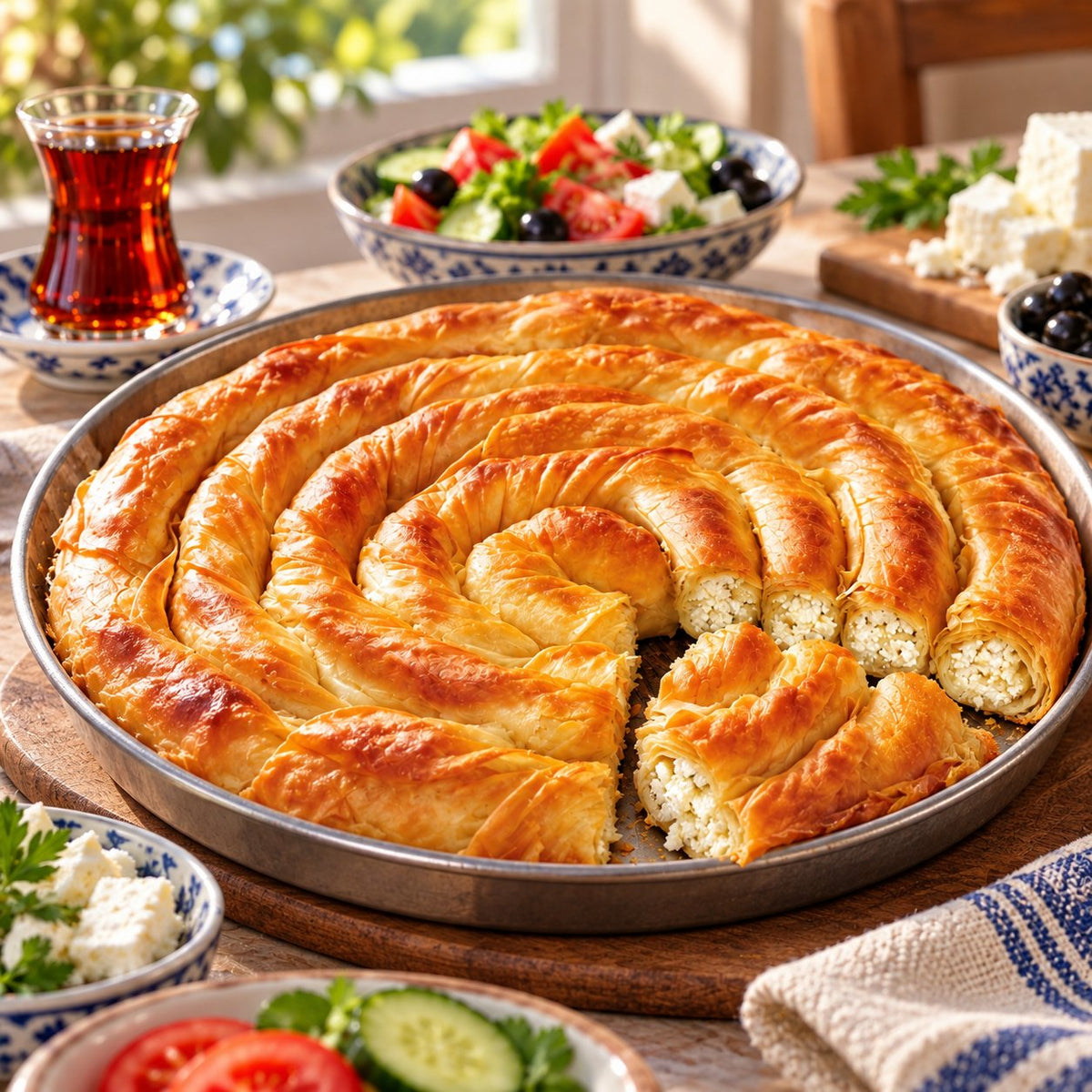 Peynirli Tepsi Böreği | Hünkar | 700 g | Serviervorschlag