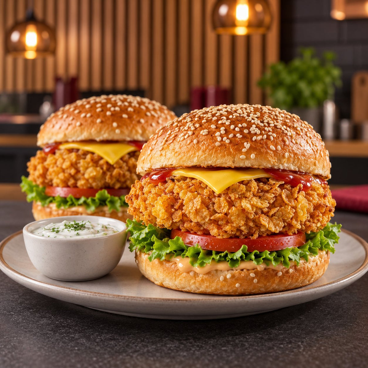 Hünkar Tavuk Burger Cornflakes | Hünkar | 800 g | Serviervorschlag