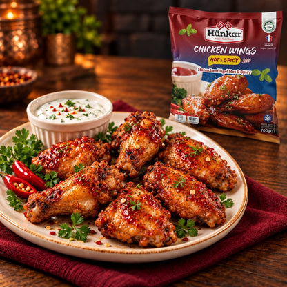 Acılı Baharatlı Tavuk Kanat | Hünkar | 700 g | Serviervorschlag