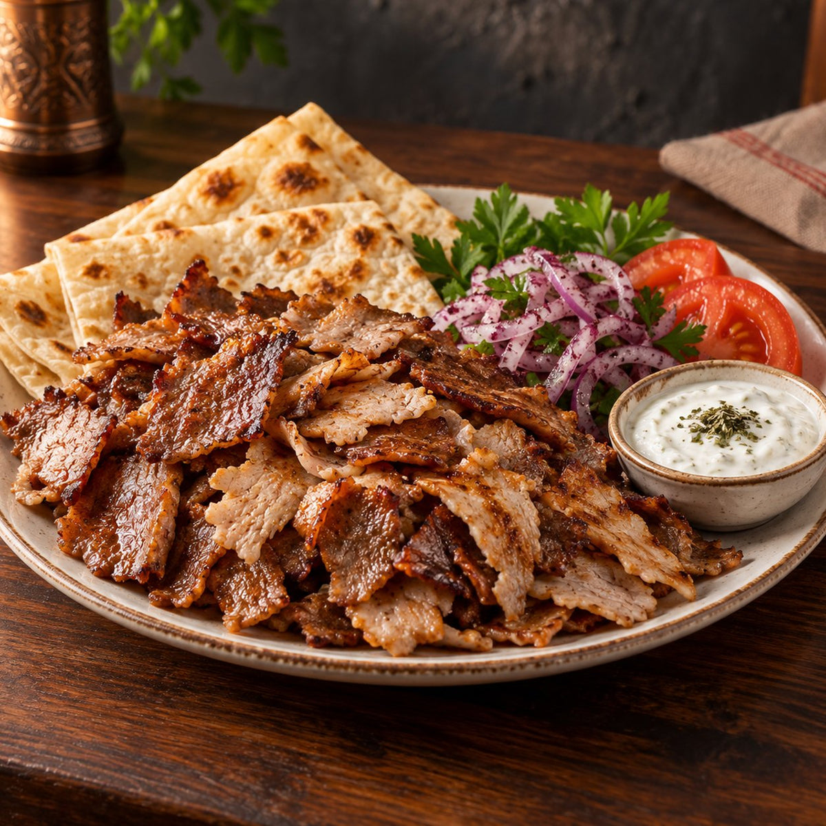 Geleneksel Döner (Dana ve Hindi) | Hünkar | 700 g | Serviervorschlag